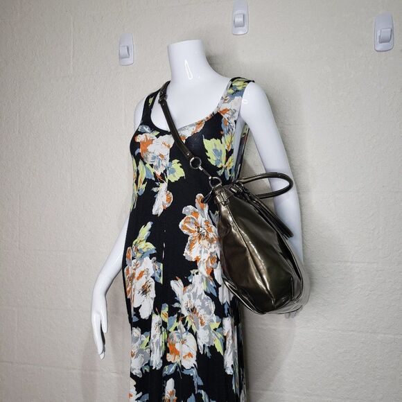 Coach 18627 Madison Pewter Patent Leather Lindsey - Picture 7 of 16